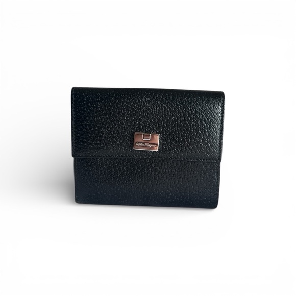 Salvatore Ferragamo Other - Salvatore Ferragamo Black Leather Bifold Wallet